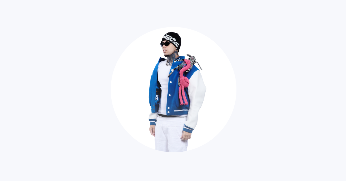 Louis Vuitton Blue & White Puppet Varsity Jacket