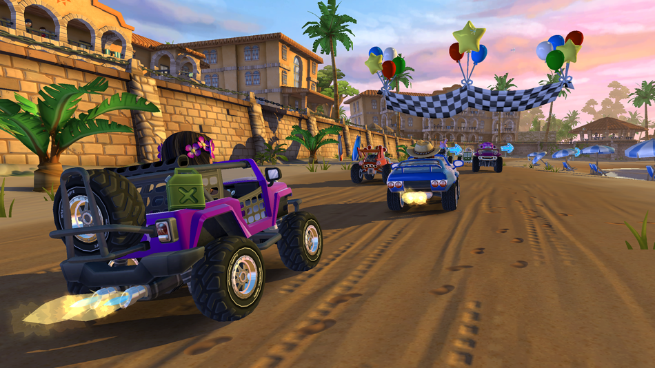 #7. Beach Buggy Racing 2: IA (iOS) 由: Vector Unit