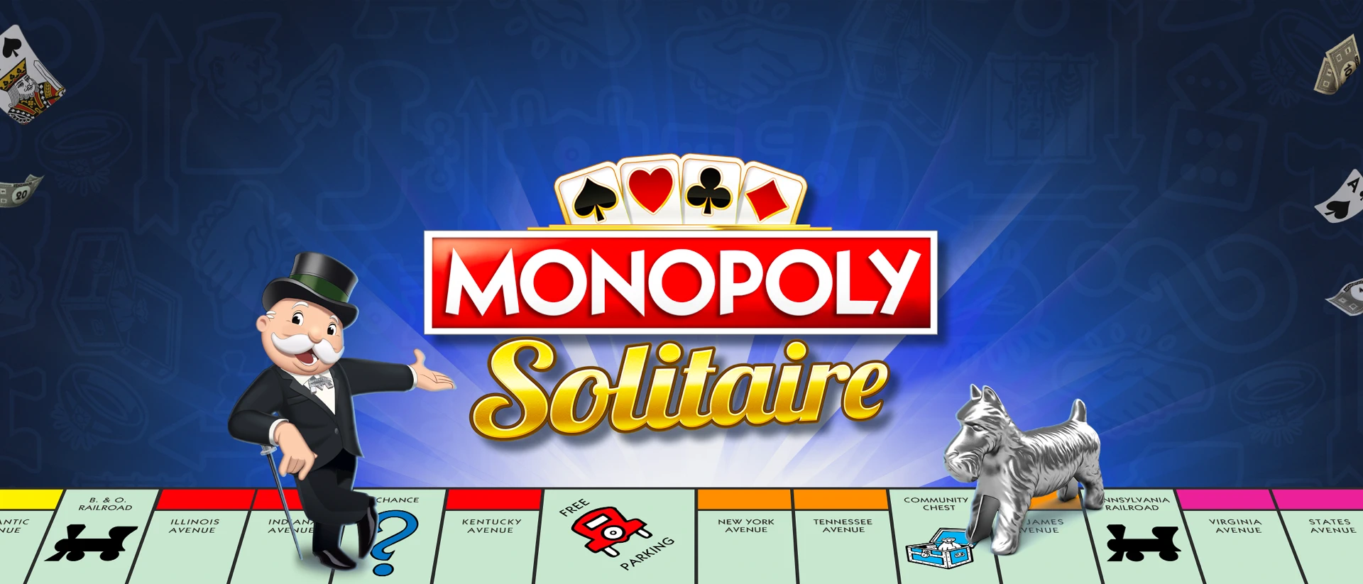 MONOPOLY Solitaire: Card Games product page header