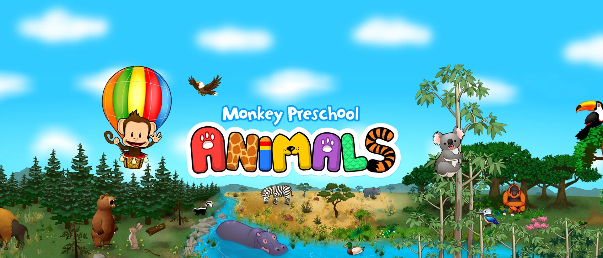 Monkey Preschool Animals product page header
