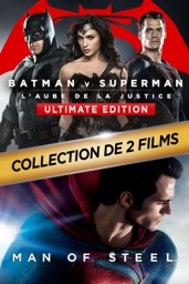 Batman v Superman :  L'aube de la Justice Ultimate Edition / Man of Steel - Lot de 2 films