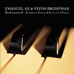 Rachmaninoff: Suites Nos. 1 &amp; 2 - Symphonic Dances for 2 Pianos - Emanuel Ax &amp; Yefim Bronfman Cover Art