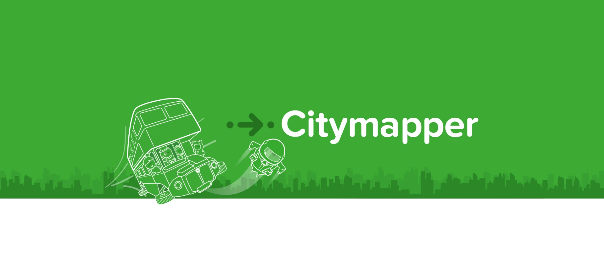 Citymapper: All Live Transit product page header