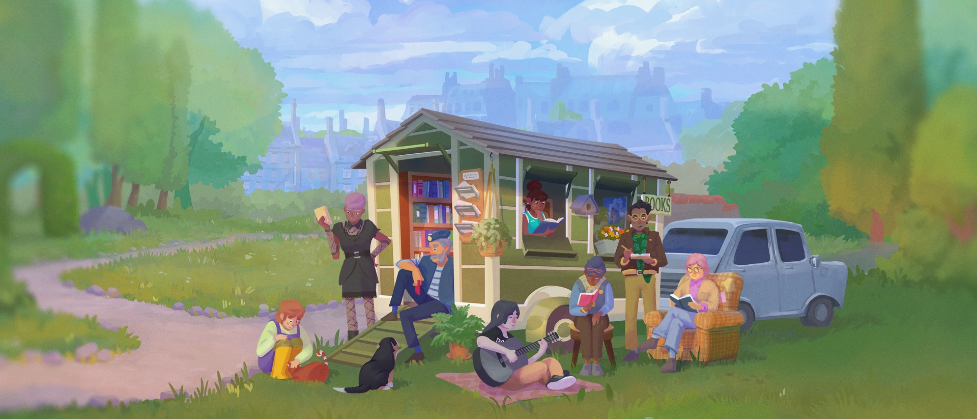 Tiny Bookshop product page header