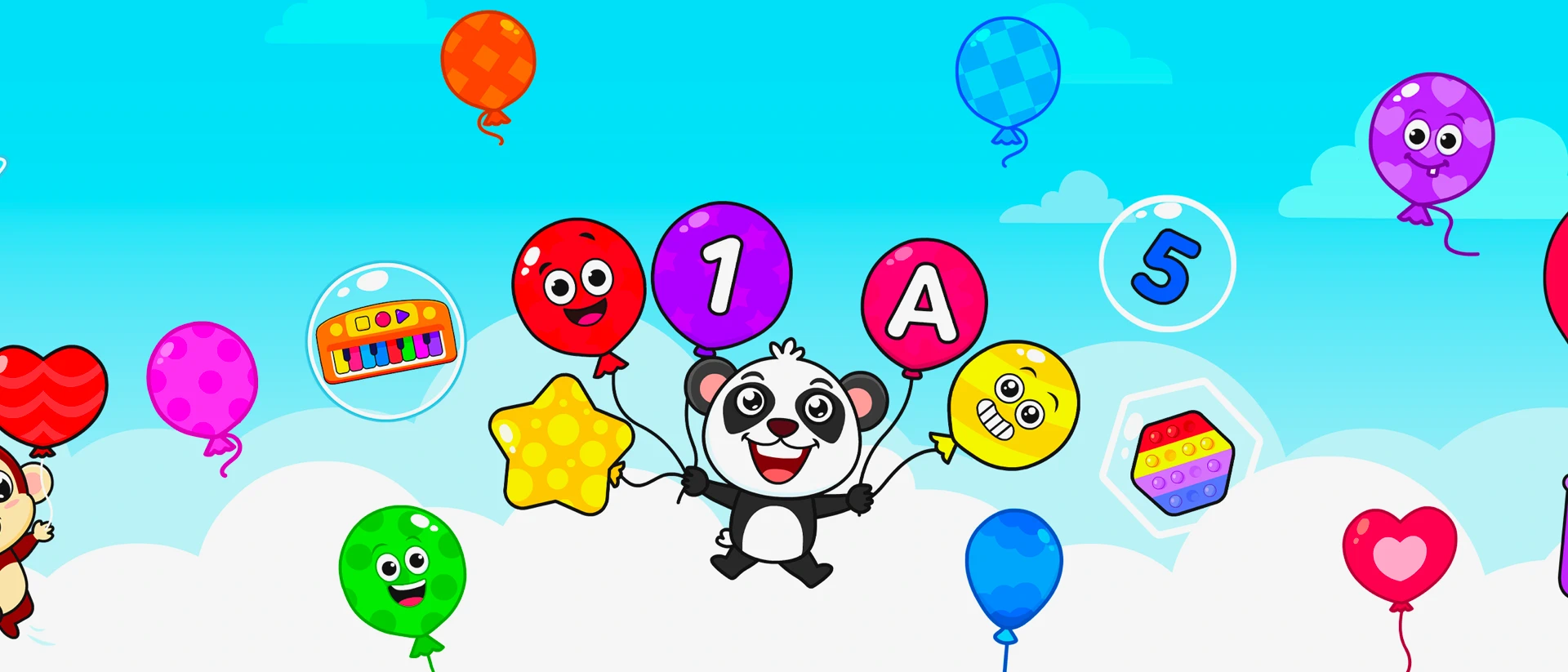 Toddler Games Baby Balloon Pop App Store product page header
