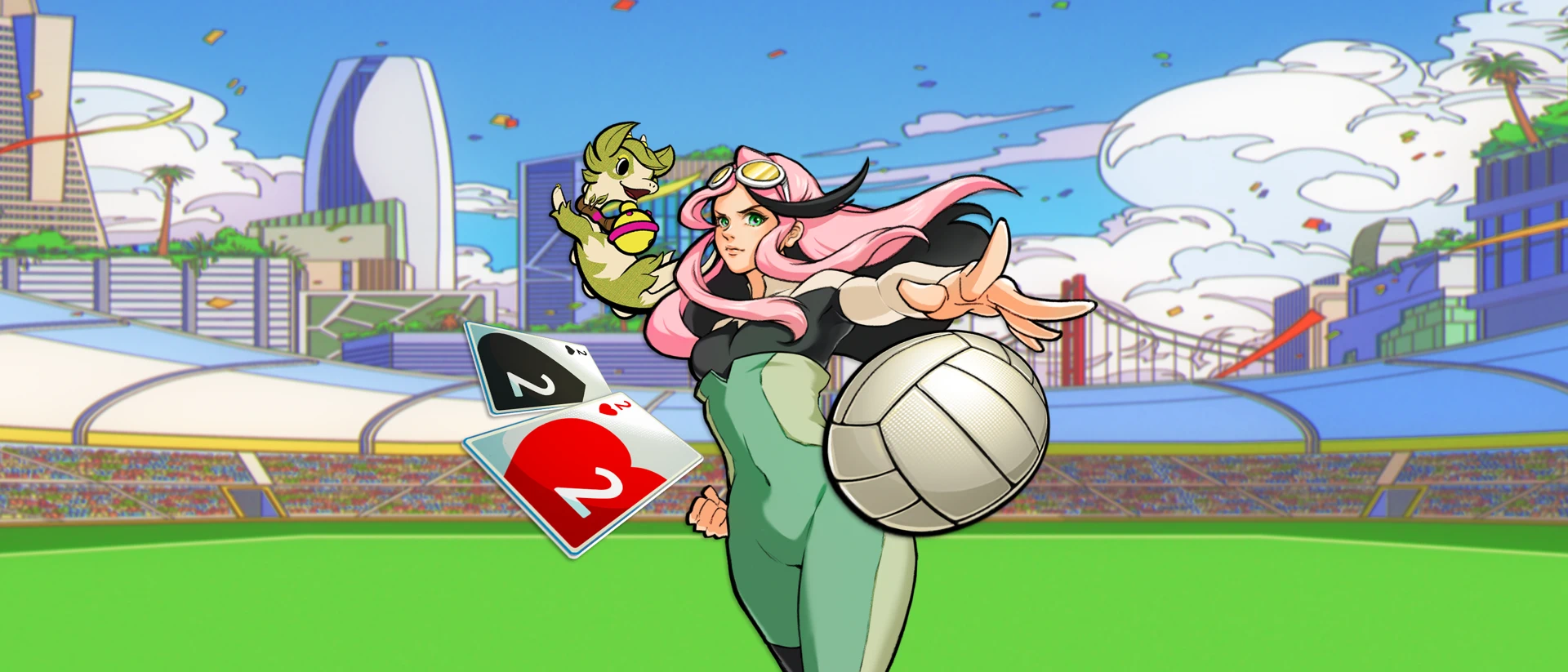 Dodgeball Dojo × Big 2 Anime product page header