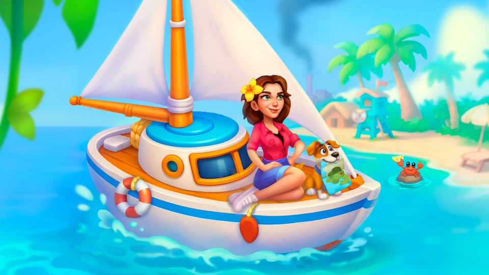 Secrets of Paradise Merge Game App Store product page header