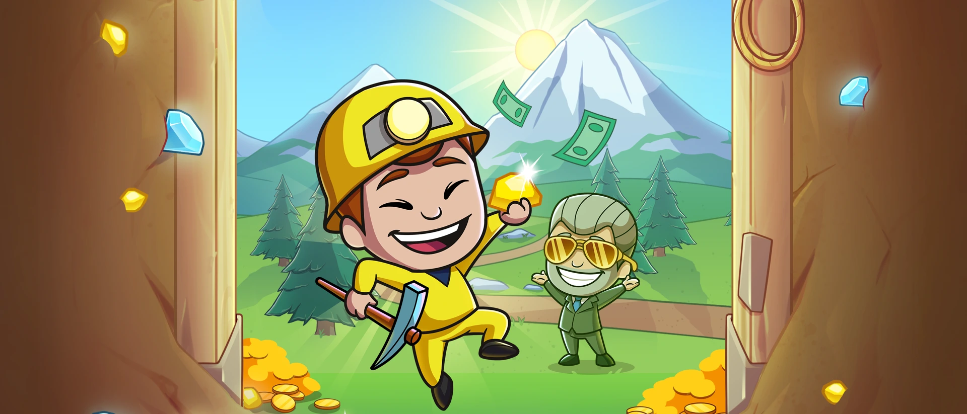 Idle Miner Tycoon clicker game product page header