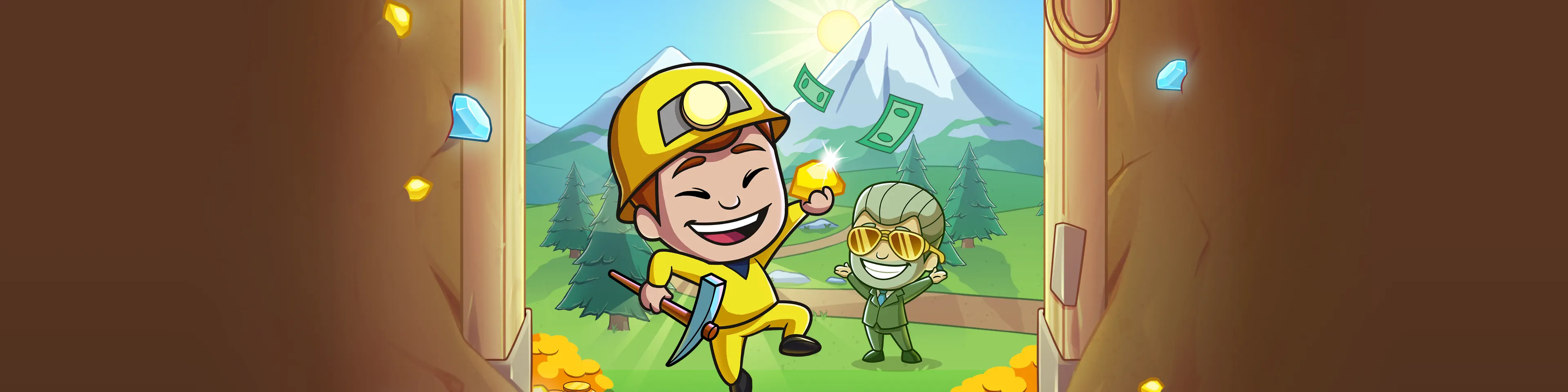 Idle Miner Tycoon clicker game, App Store banner