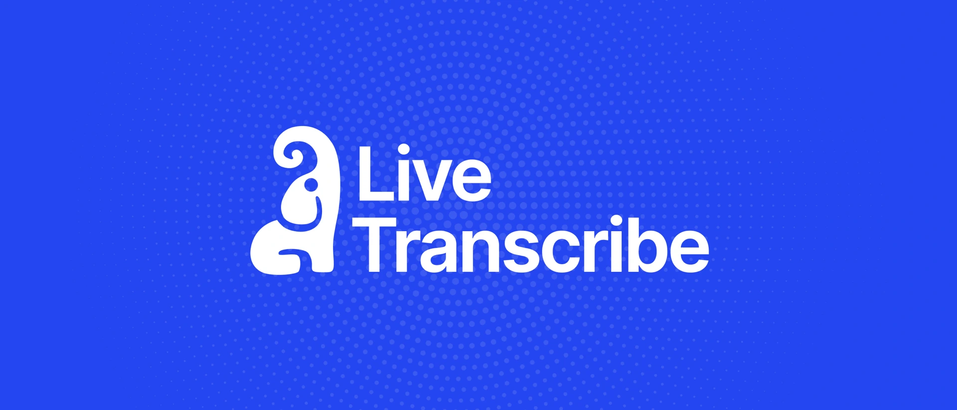 Live Transcribe product page header