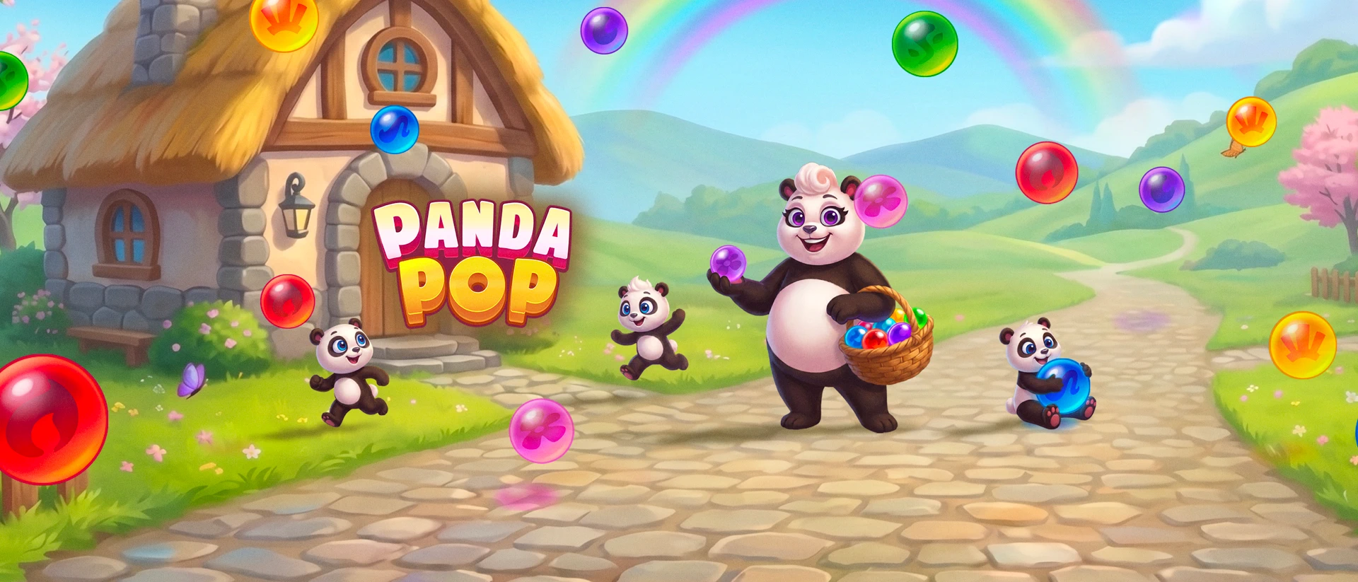 Bubble Shooter - Panda Pop! product page header