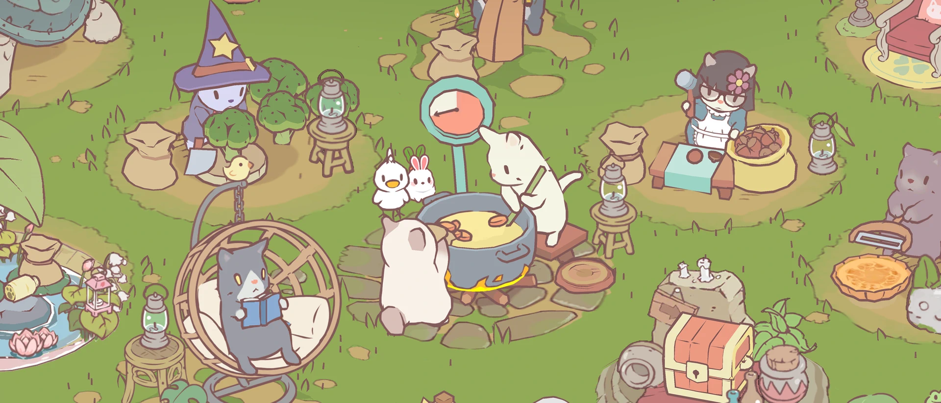 Cats&Soup: Relaxing Cozy Games product page header