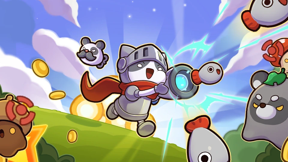 Cat Hero : Idle RPG App Store product page header