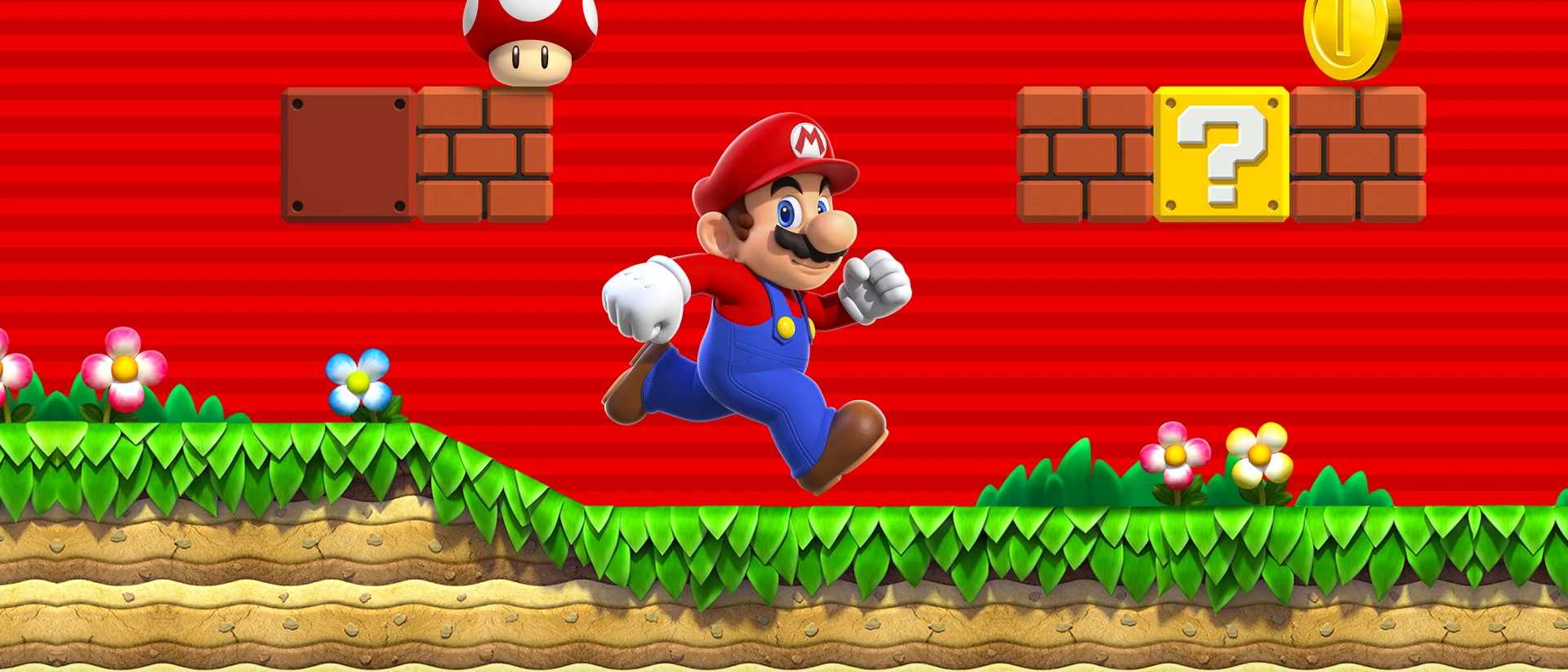 Super Mario Run product page header