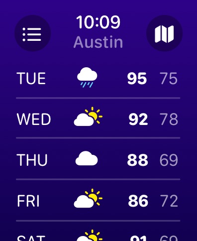 Apple Watch screenshot