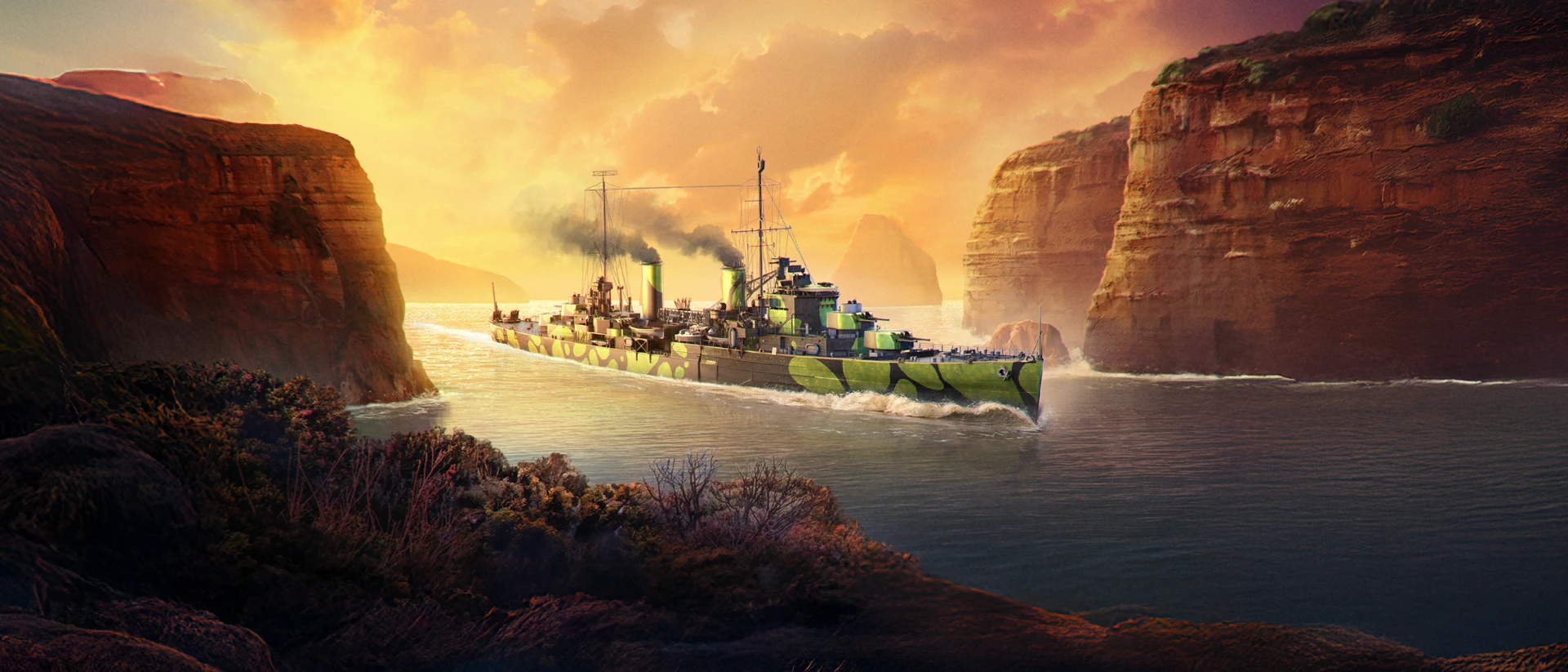 World of Warships Blitz 3D War product page header