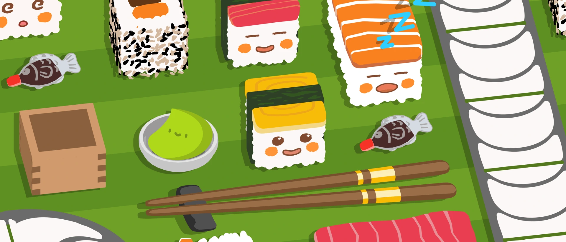 Sushi Roll: Bite Sized Puzzles product page header