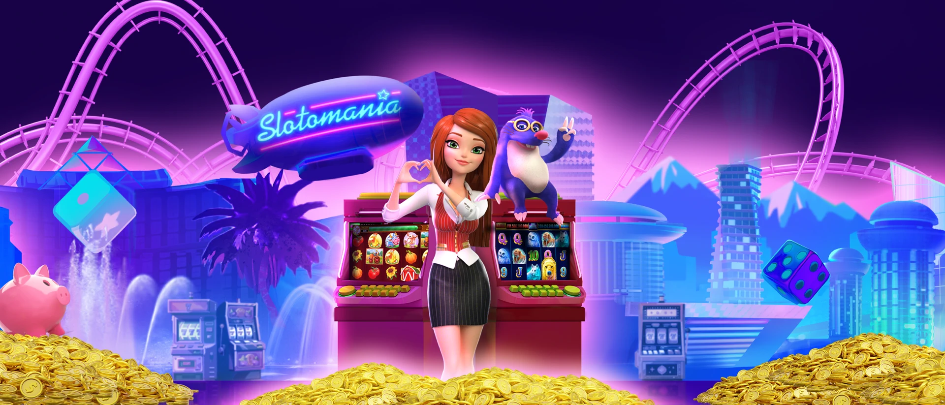 Slotomania™ Slots Machine Game product page header