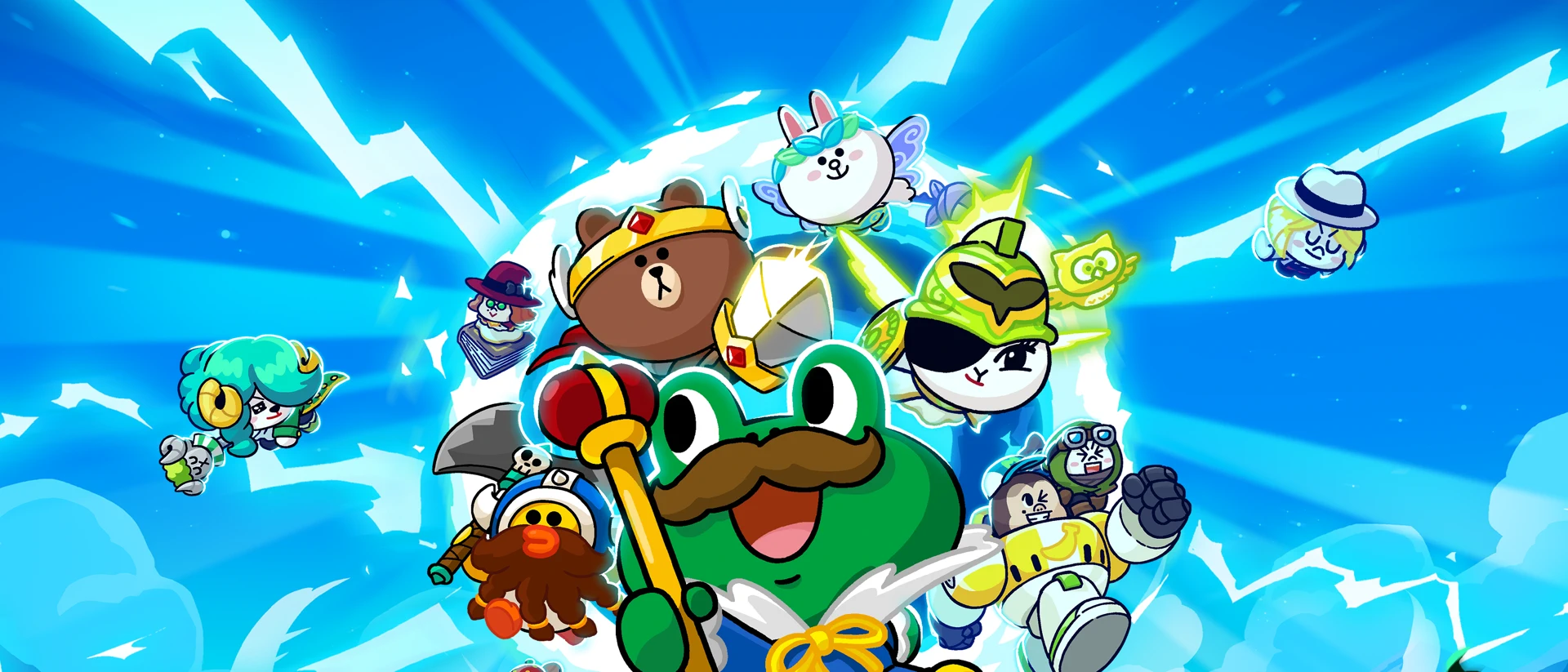LINE Idle Rangers AFK RPG product page header