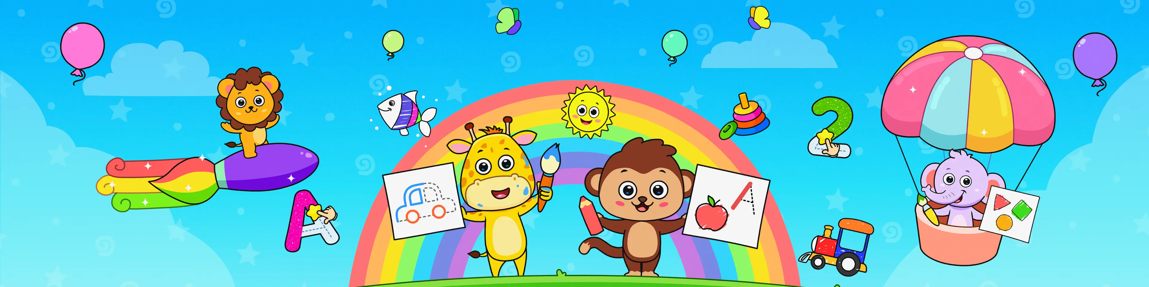 Coloring Games for Kids 2-6!, App Store banner