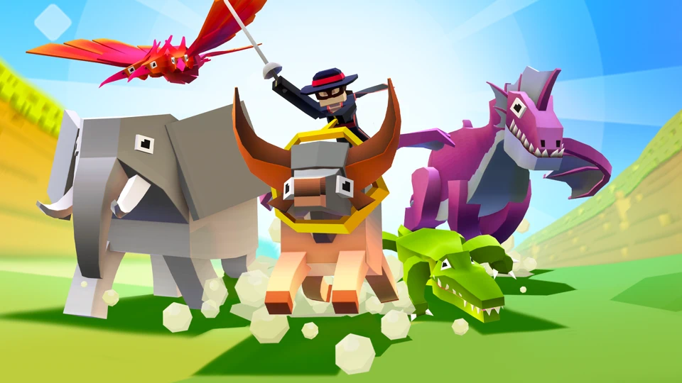 Rodeo Stampede: Sky Zoo Safari App Store product page header