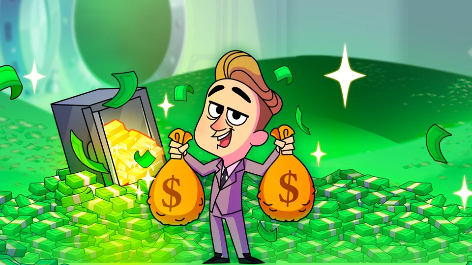 Idle Bank Tycoon: Money Game App Store product page header