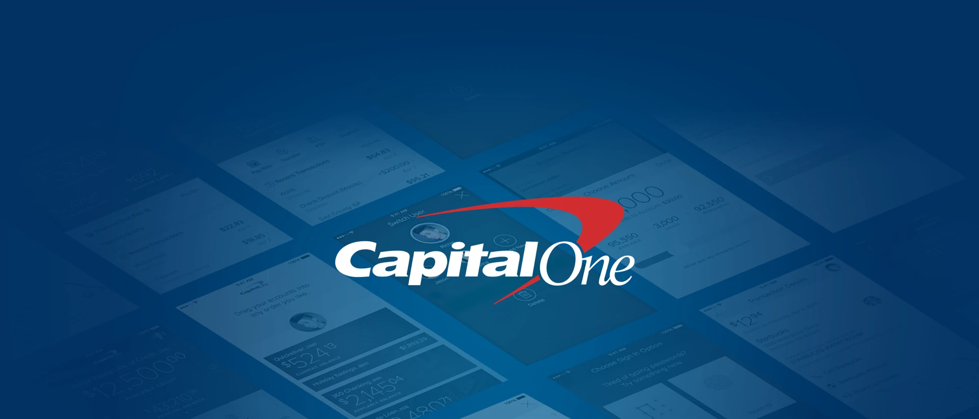 Capital One Mobile product page header