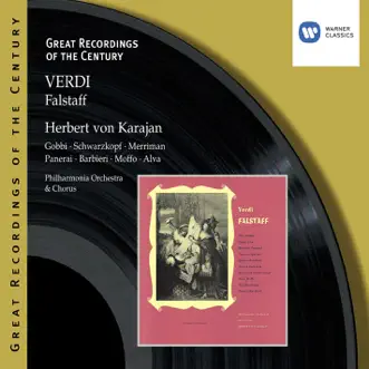 Falstaff, Act III, Scene One: Buono. Ber del vin dolce (Falstaff) by Philharmonia Orchestra, Herbert von Karajan & Tito Gobbi song reviws