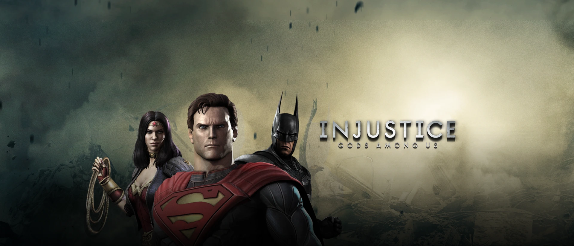 Injustice: Gods Among Us product page header