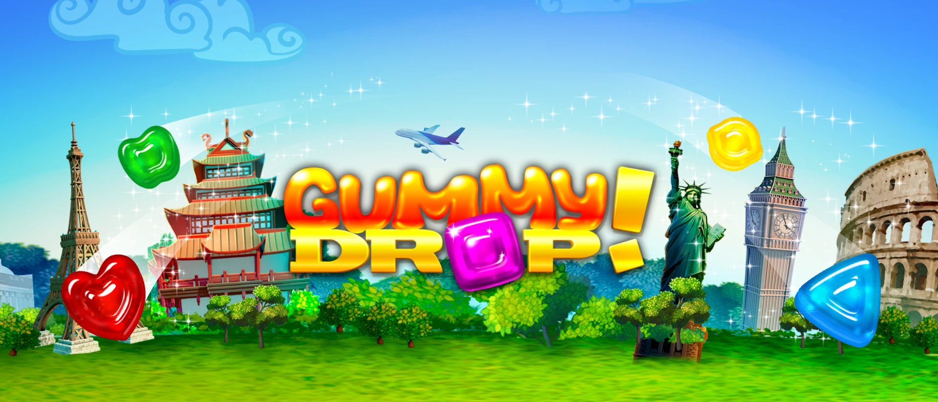 Gummy Drop! Match 3 Puzzles product page header