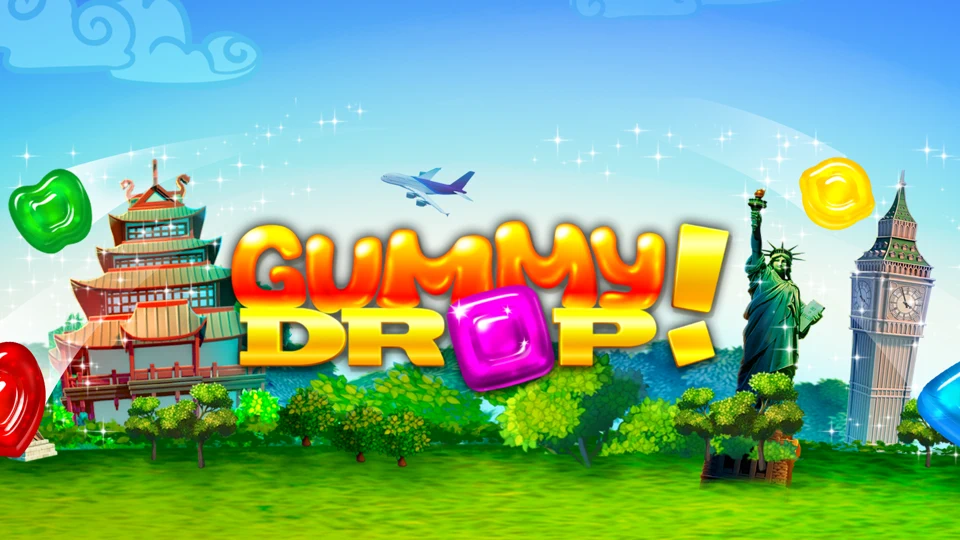 Gummy Drop! Match 3 Puzzles App Store product page header