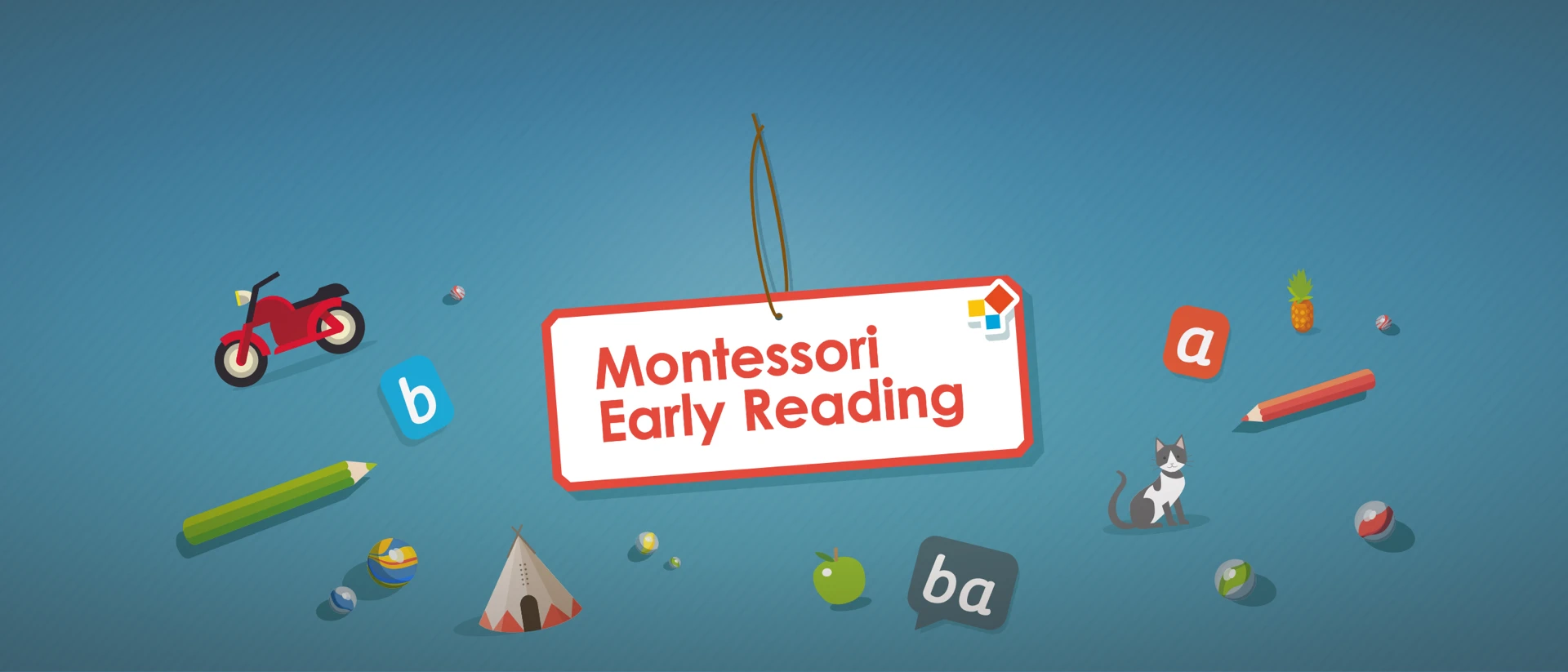 Montessori Early Reading - Phonics & Rhyme games product page header