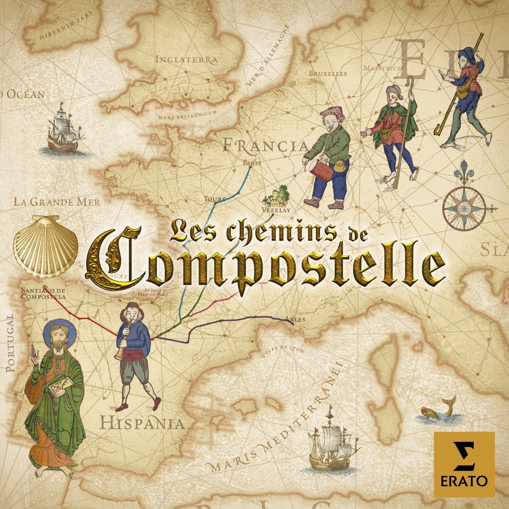 Обложка альбома «Camina de Santiago - Les Chemins de Compostelle» — Madrid Atrium Musicae, Escolana Y Schola De La Abadia & Jose Luis Ochoa De Olza
