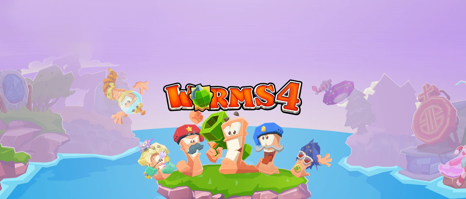 Worms™ 4 product page header