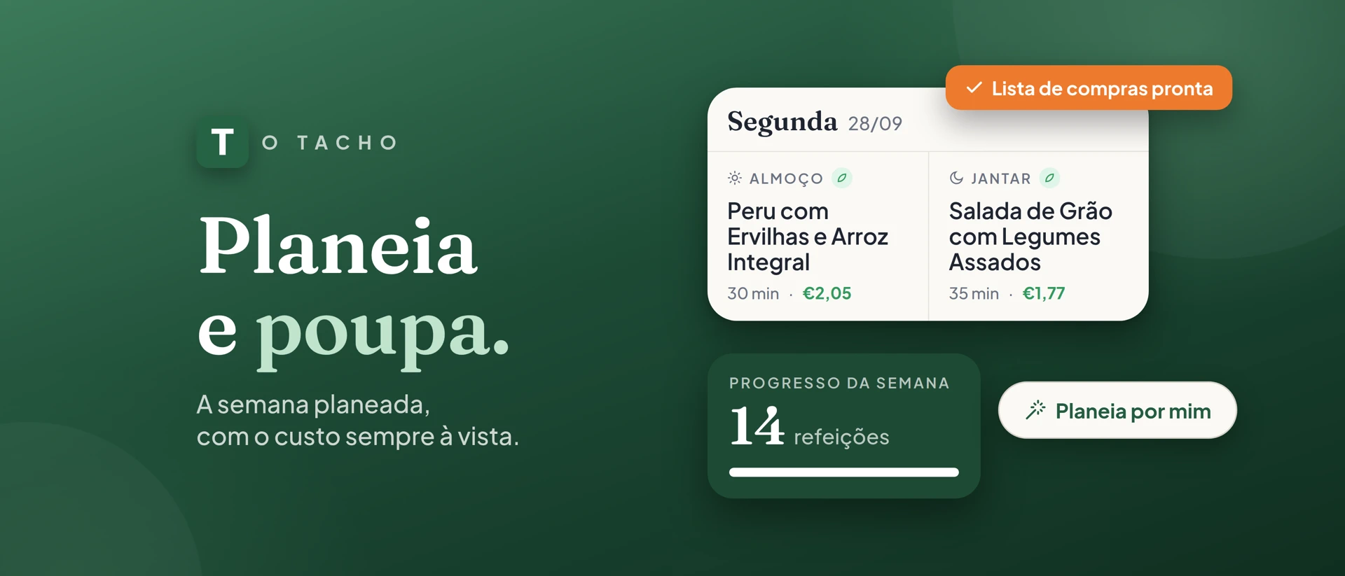 O Tacho: Planeador Semanal product page header