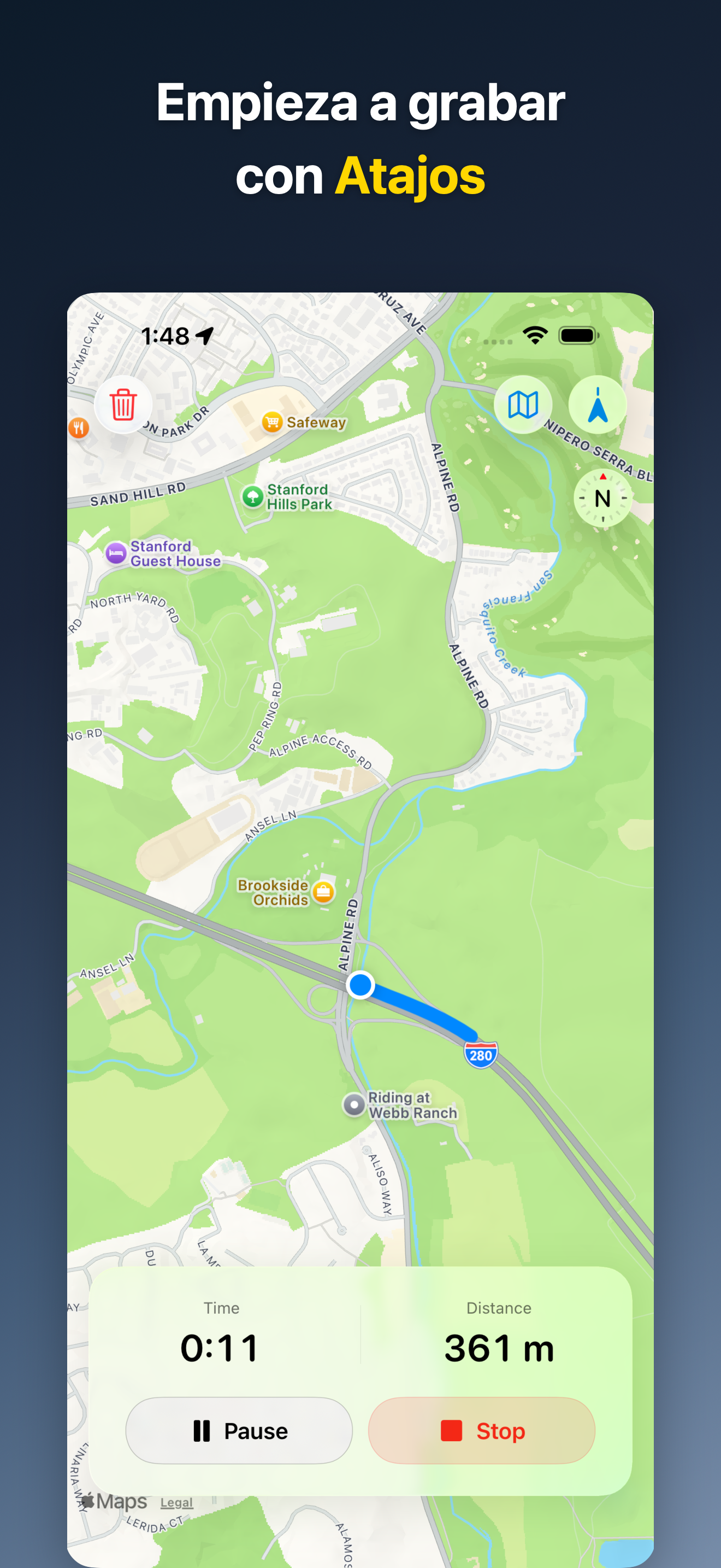 DriveTracker - Driving Log iOS screenshot 1 showing app interface