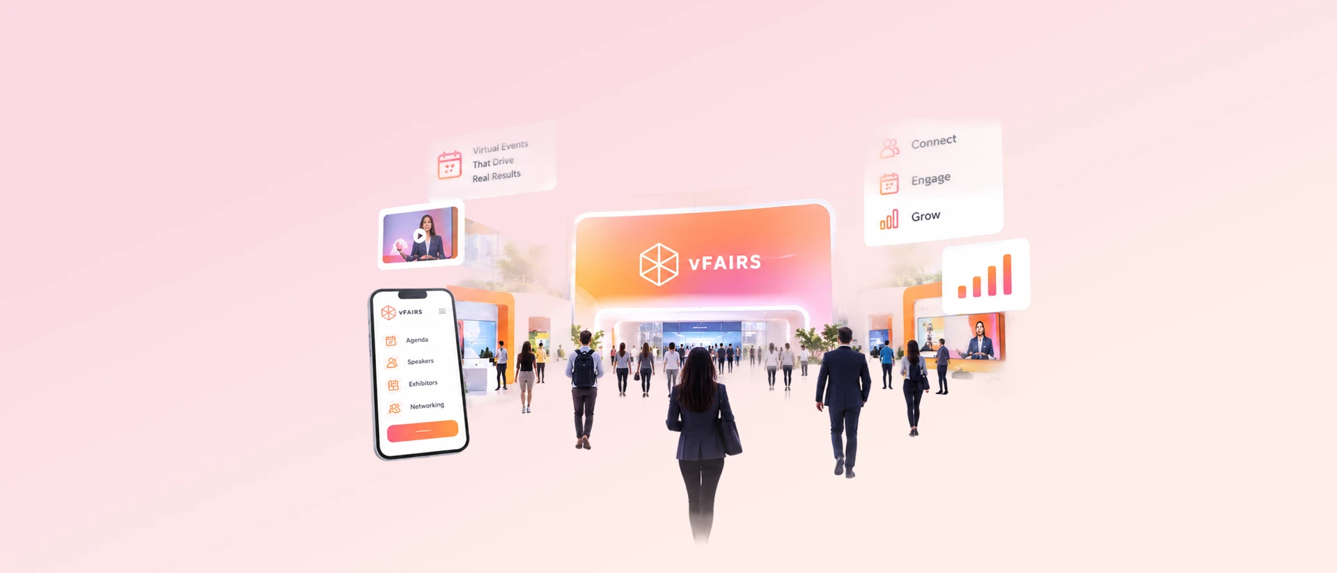 vFairs Unified product page header