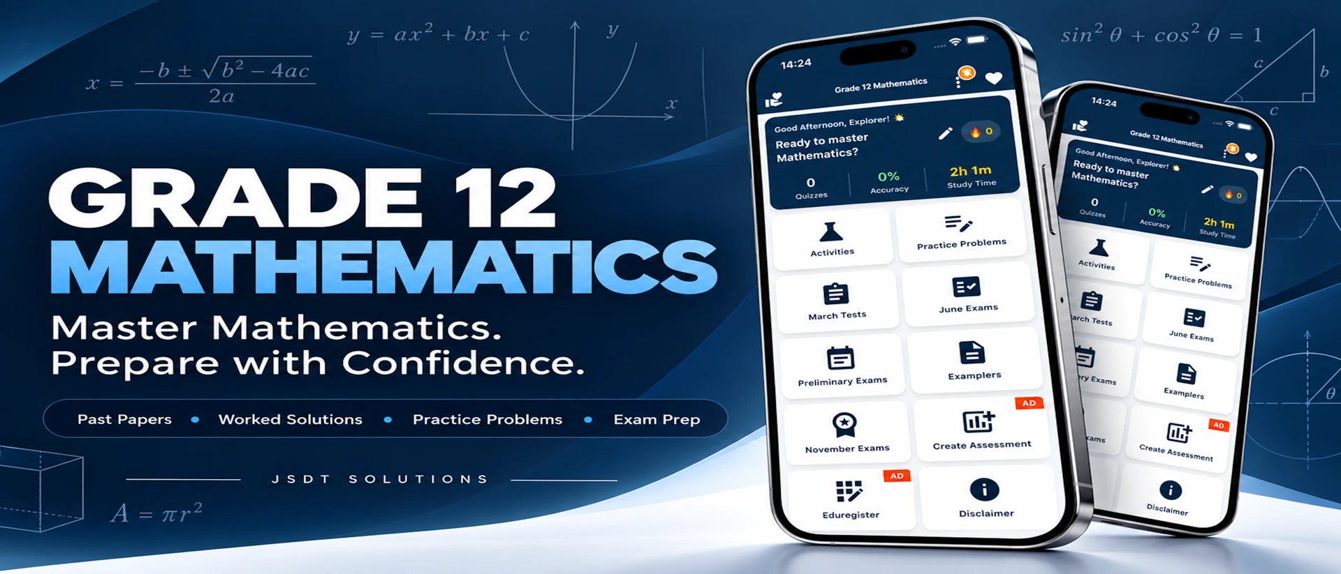 Grade 12 Mathematics product page header