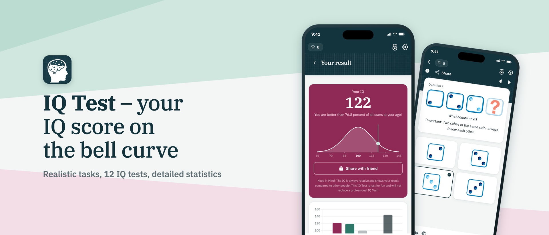 IQ Test: Intelligence Quiz product page header
