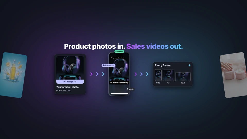 Vidmerce AI: Product Video Ads App Store product page header