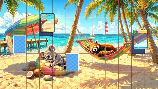 Coastal puzzles.Daily quests.