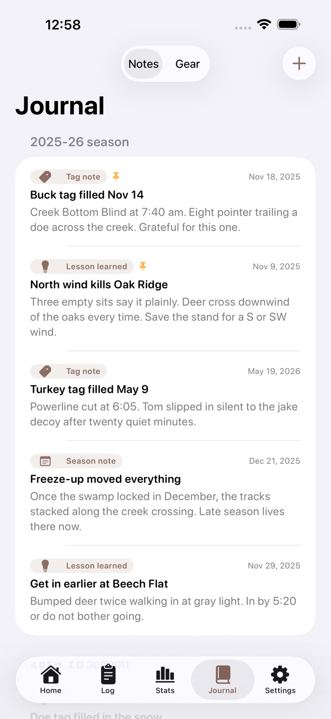 BlindLog: Hunt Journal screenshot 5