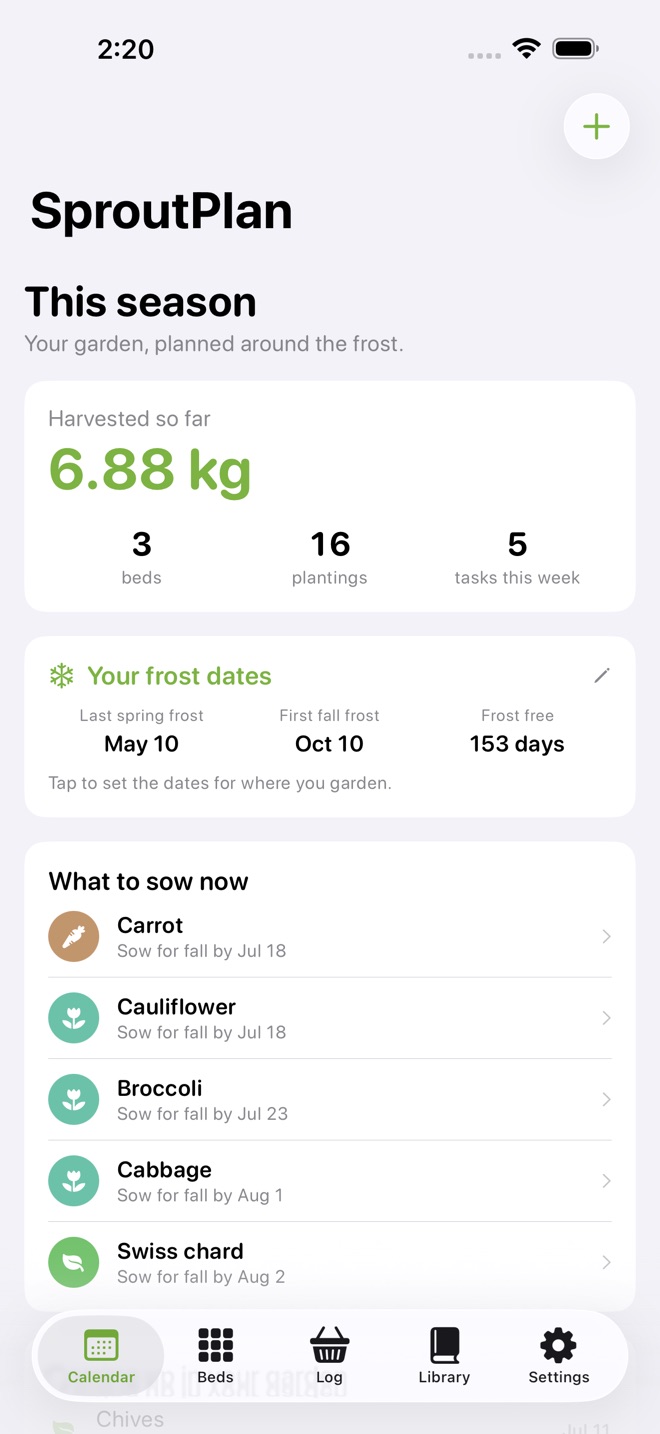 SproutPlan: Garden Planner capture d’écran 1
