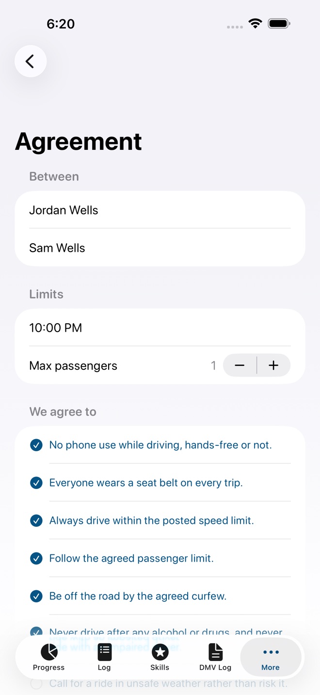 PermitBook: Driving Hours Log screenshot 5