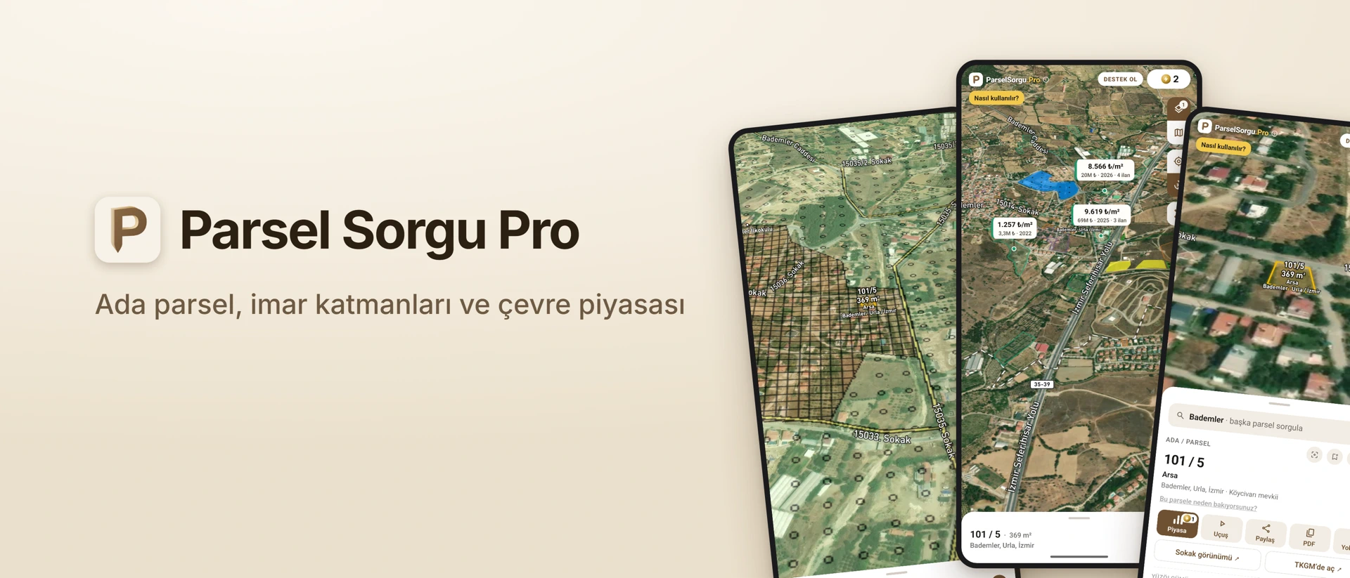 ParselSorgu.Pro: İmar & Piyasa product page header