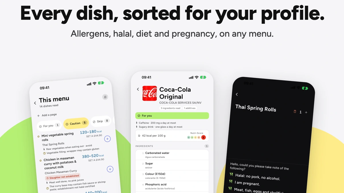 Lanatag: Food & Menu Scanner App Store product page header