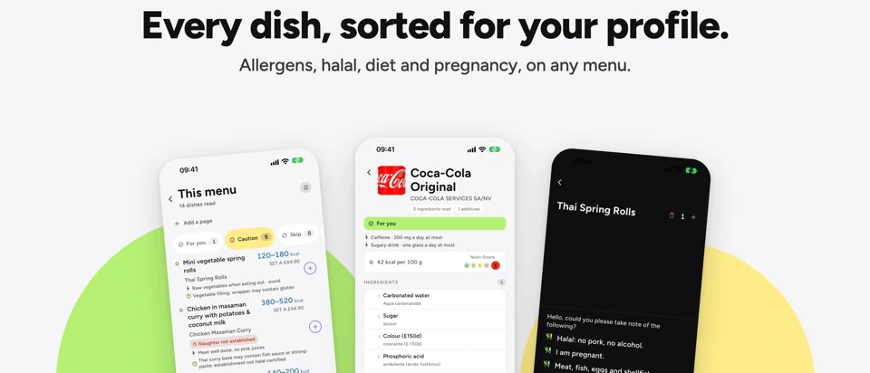 Lanatag: Food & Menu Scanner App Store product page header