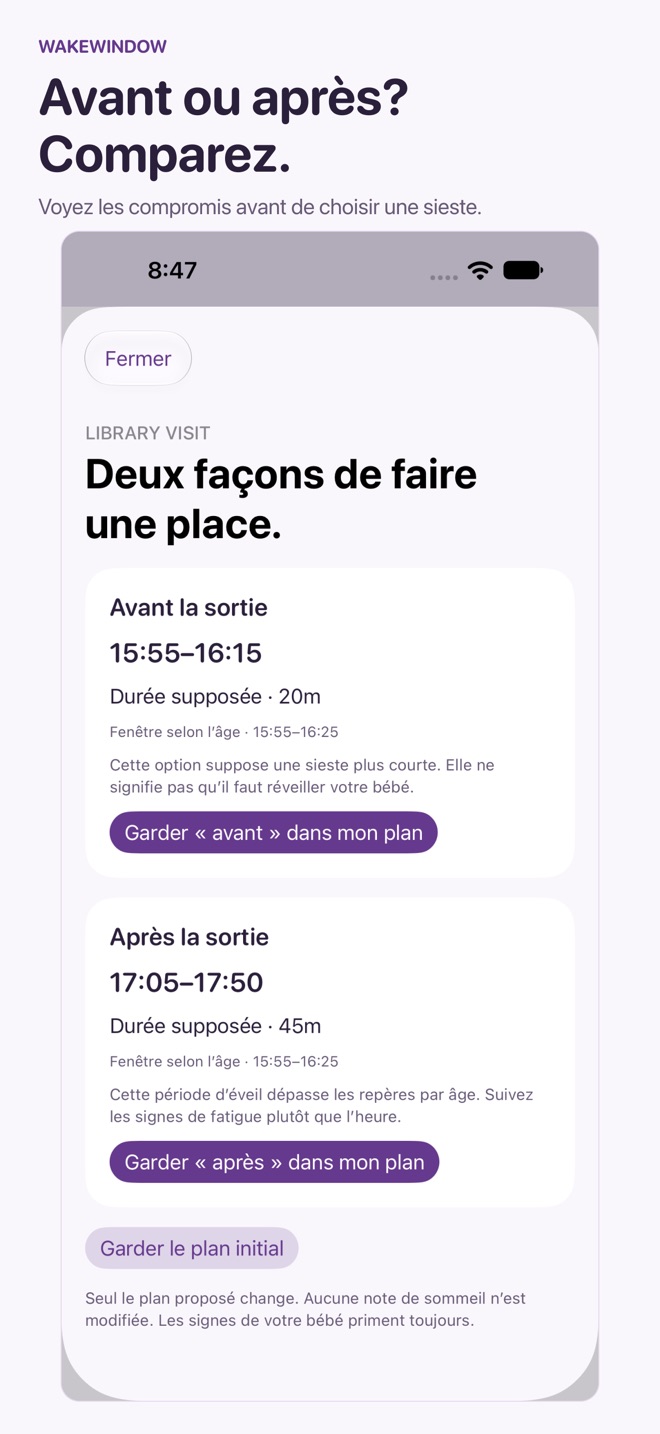 WakeWindow : Sommeil de bébé capture d’écran 4