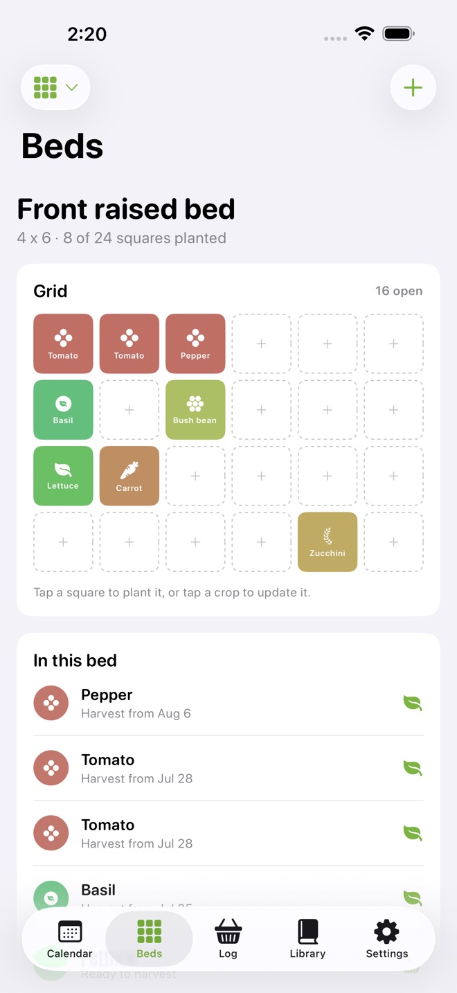 SproutPlan: Garden Planner capture d’écran 2