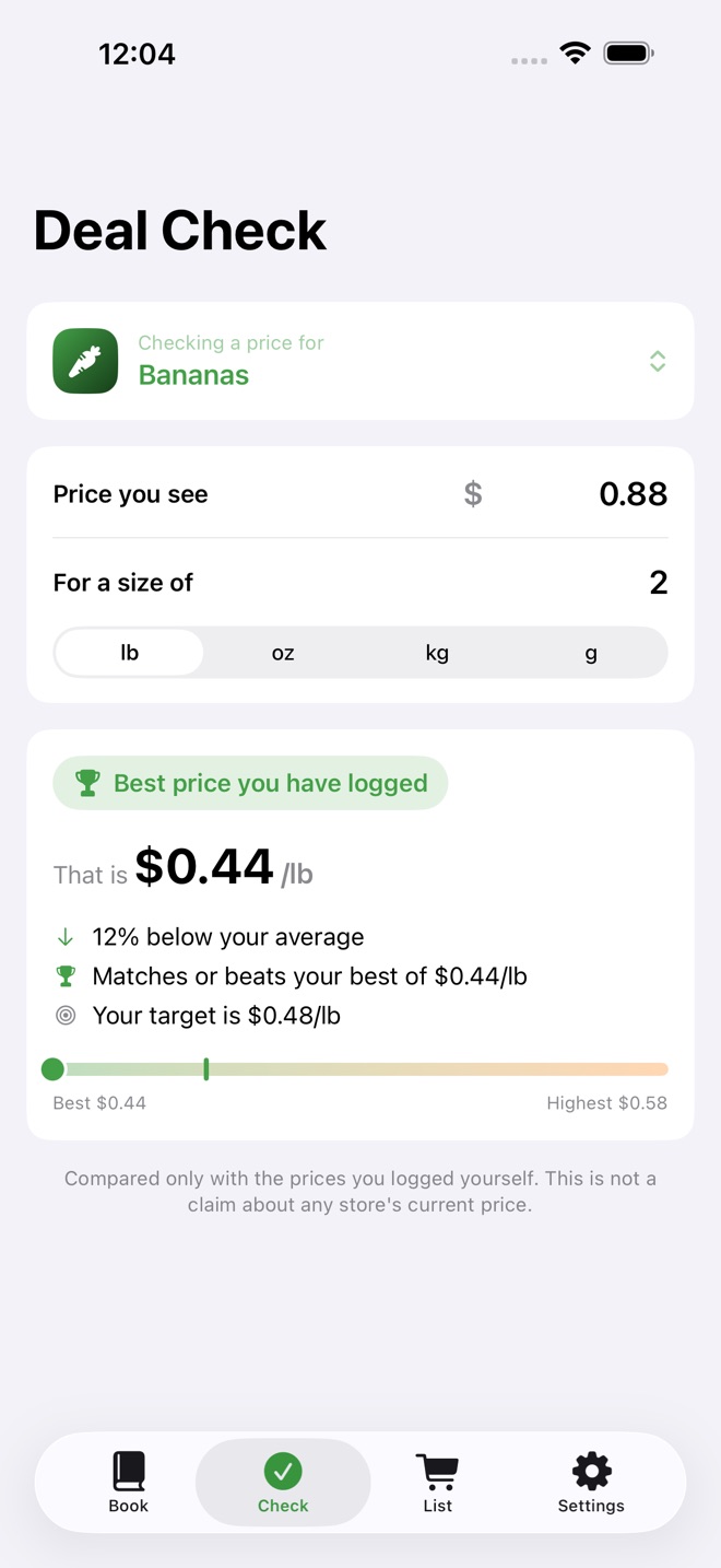 PricePoint: Price Book screenshot 2
